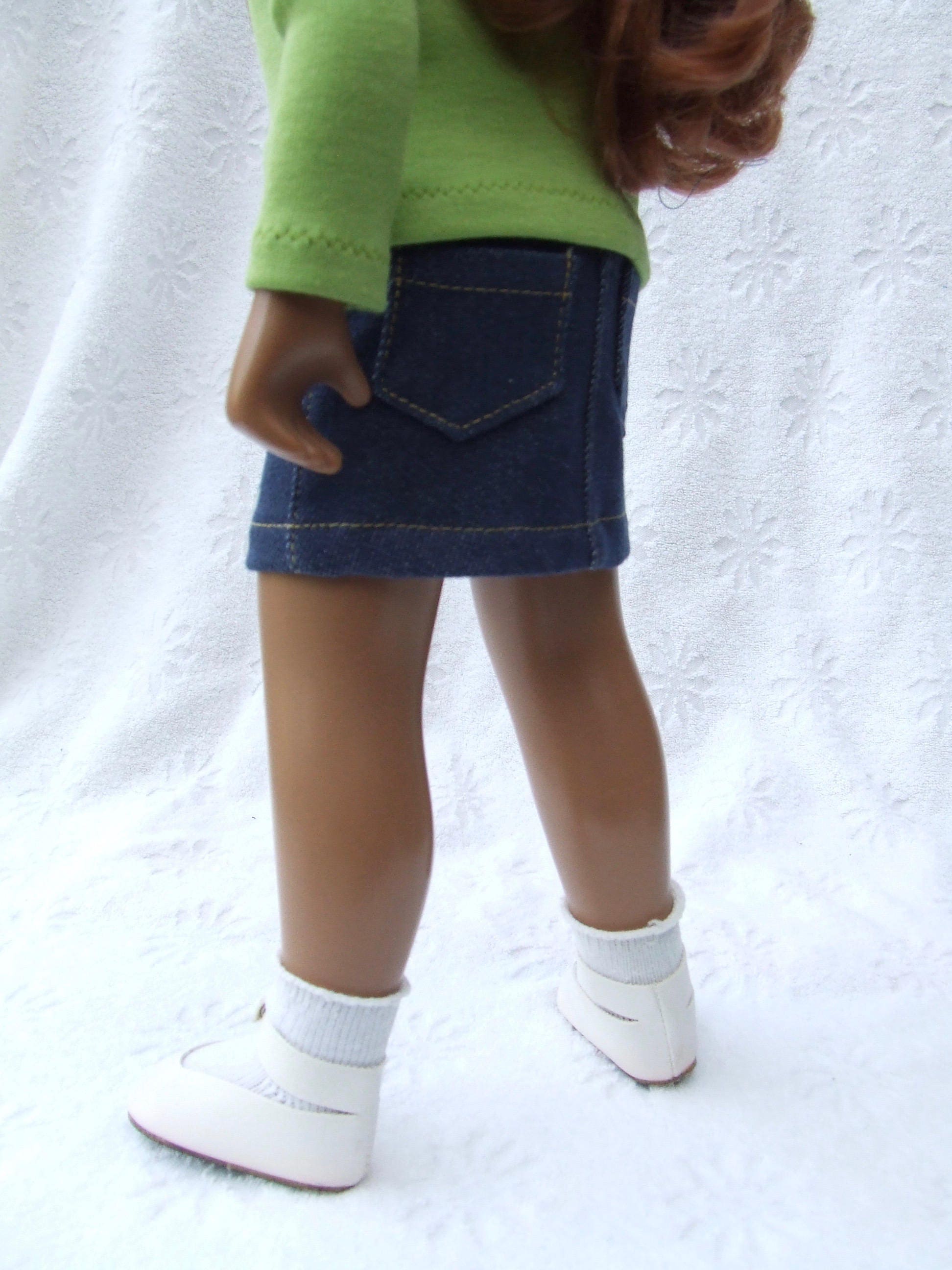 Denim Skirts for Sasha Girl or Toddler Doll Indigo denim Etsy