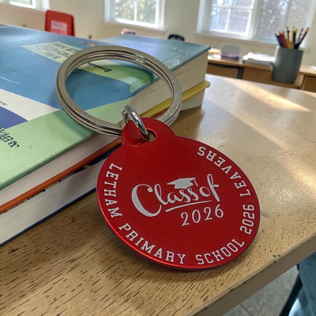 Personalised School Leavers Keyring Gifts | Custom Class of 2026 ...