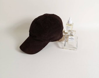 Esprit brown corduroy baseball cap | Lined baseball cap | Winter baseball cap