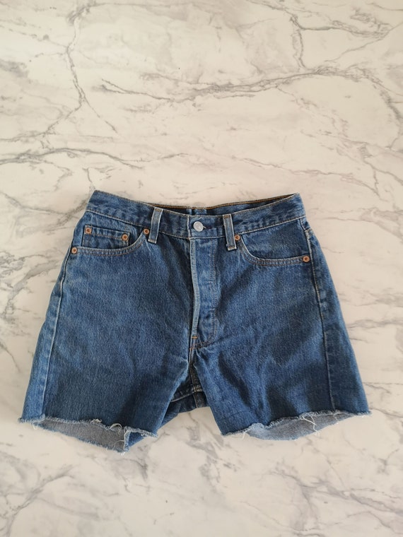 levi 501 shorts high waisted