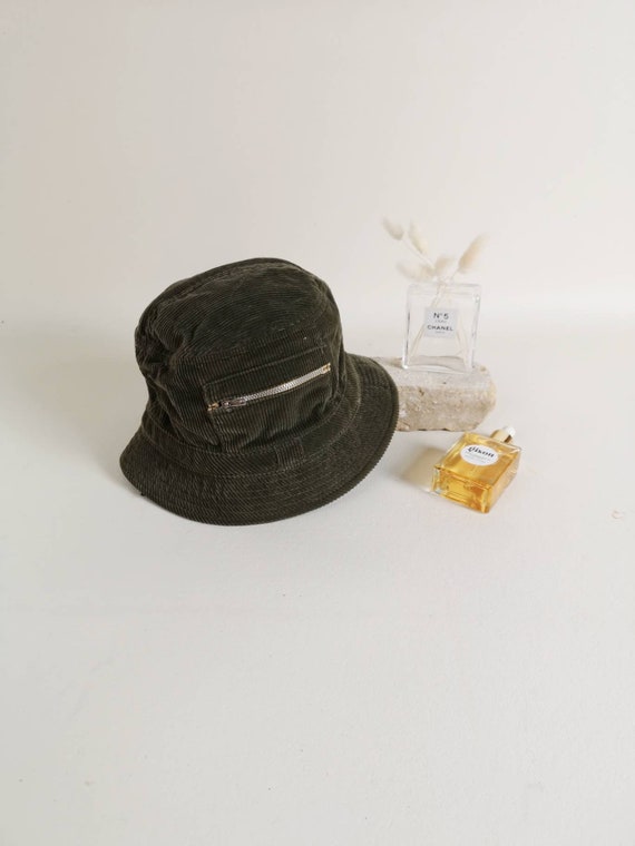 Green corduroy bucket hat | 90s bucket hat | Summe