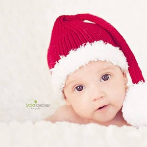 Baby Santa Hat 50.56 Christmas Hat Baby Hat image 3