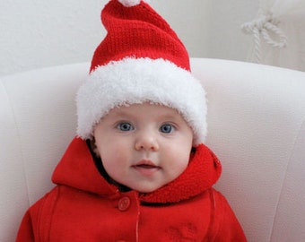 Chapeau de Père Noël pour bébé taille 74 Bonnet de Noël pour bébé