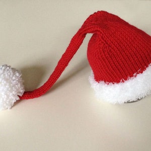 Santa hat 74,80,86 Christmas hat baby hat image 3