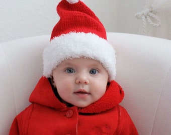 Nikolausmütze 80 Weihnachtsmütze Babymütze