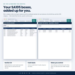 UK Landlord Spreadsheet, Rental Property Management Tracker, Excel & Google Sheets bild 6
