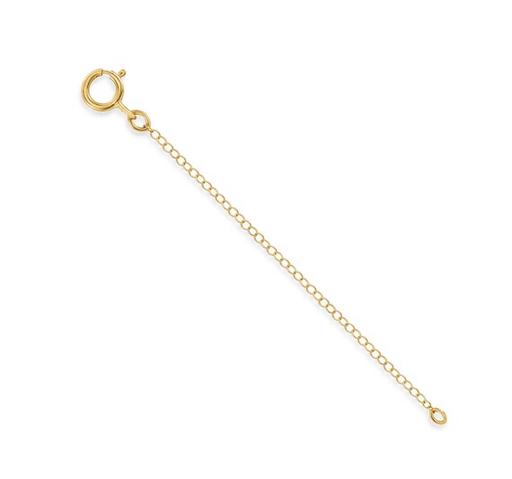 14k Solid Gold Chain Extender Bracelet Extender Necklace | Etsy