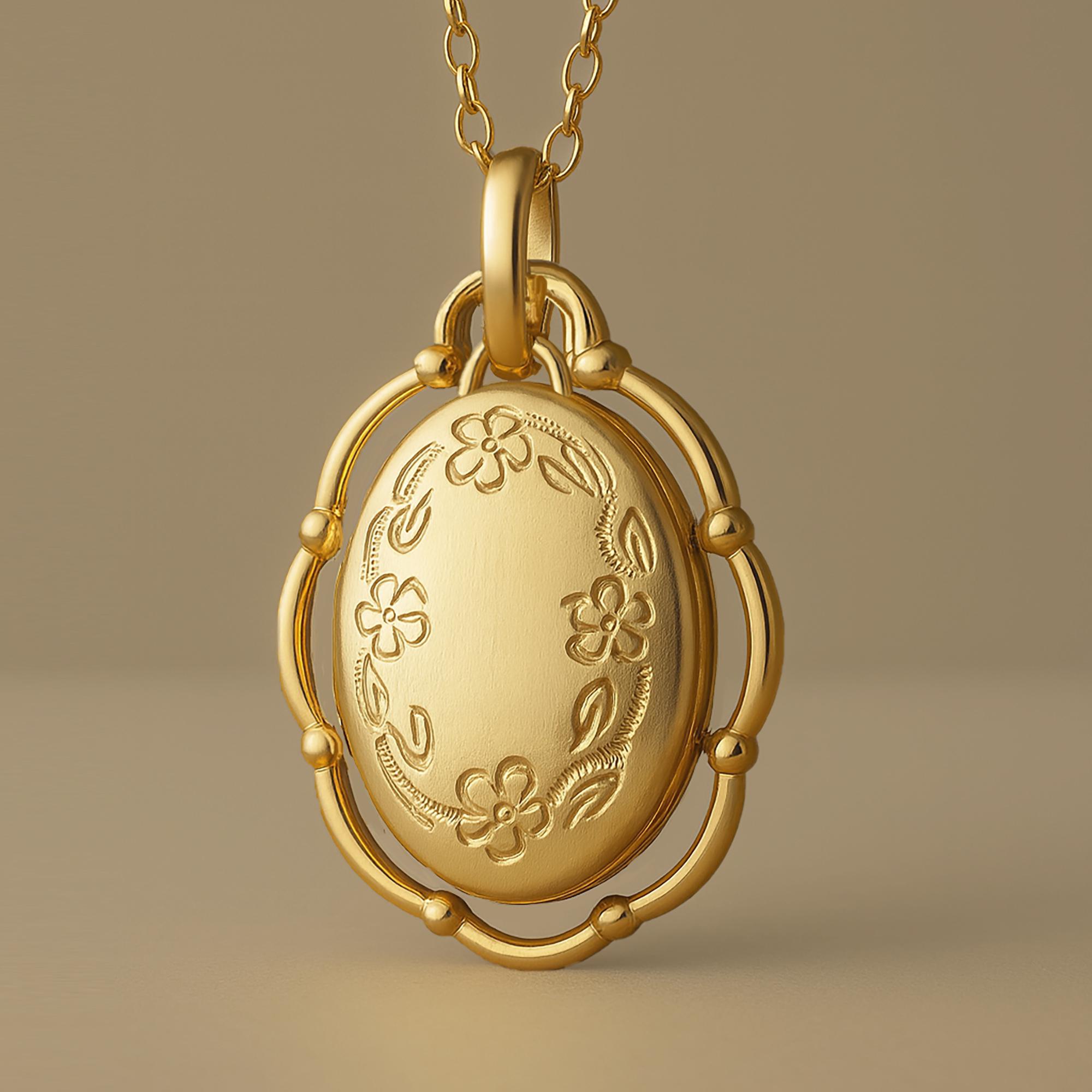 14k Floating Locket