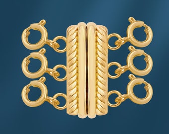 Magnetic Layered Necklace Detangler, Layered Necklace Spacer Clasp, Multi Strand Necklace Seperator  TANGLE FREE