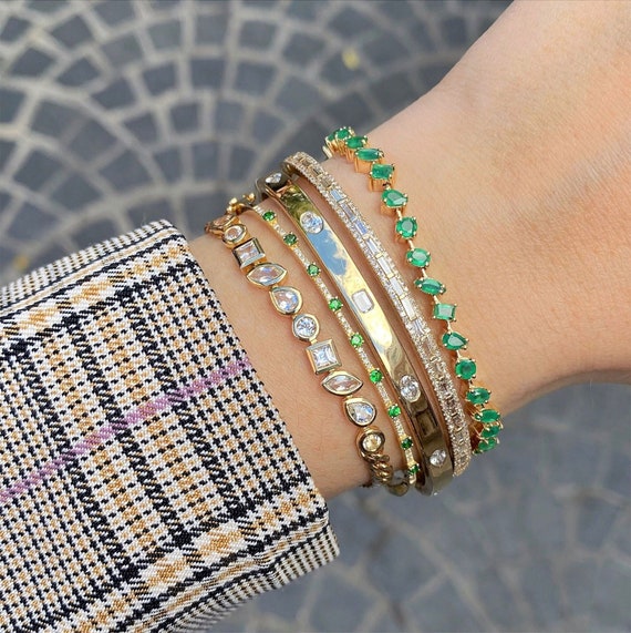 White topaz tennis bracelet deals
