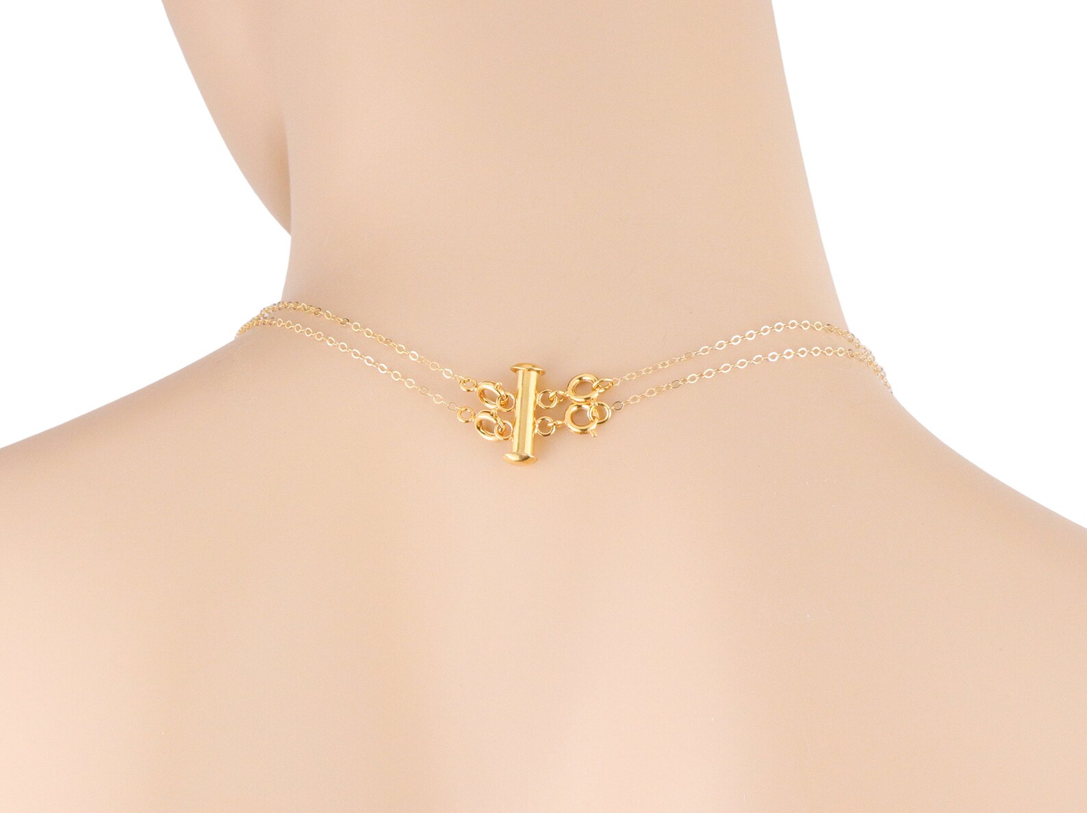 Layering Necklace Clasp Layered Necklace Detangler Layered Etsy