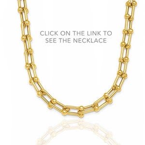 14k Gold U-link Chain Bracelet 9MM Hardware Link Chain Bracelet 16, 18 ...