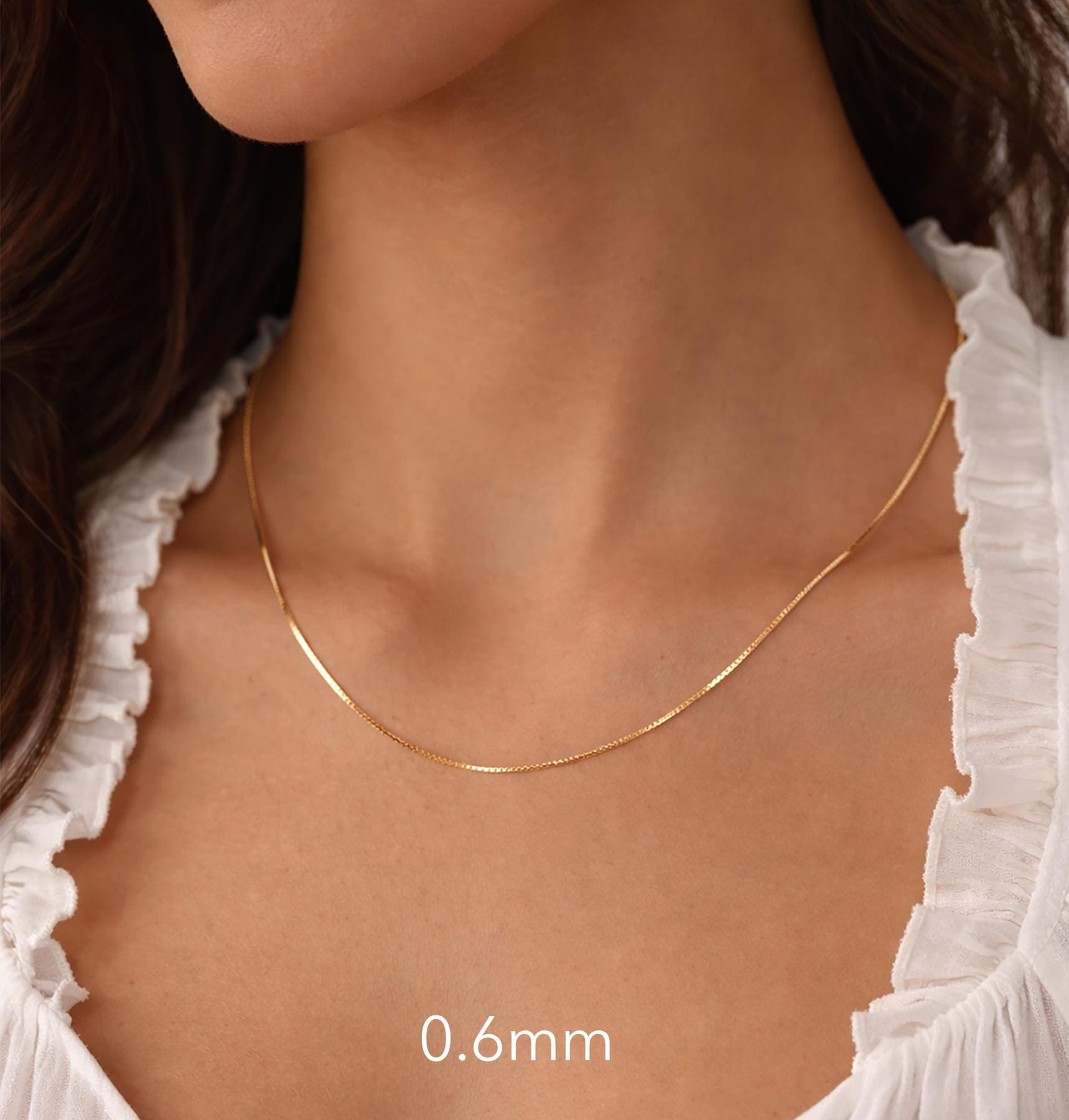 14K ホワイト ゴールド ロープ チェーン ネックレス リアルホロー 全 