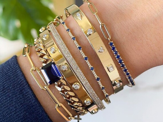 Add a shop diamond bangle bracelet