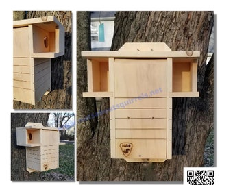 Safe Squirrel Nesting Box, Wildlife Rehab Approved, Eastern Gray Squirrel Nest Box, Fox Squirrel Nest, Squirrel Nest Box for Spring Babies