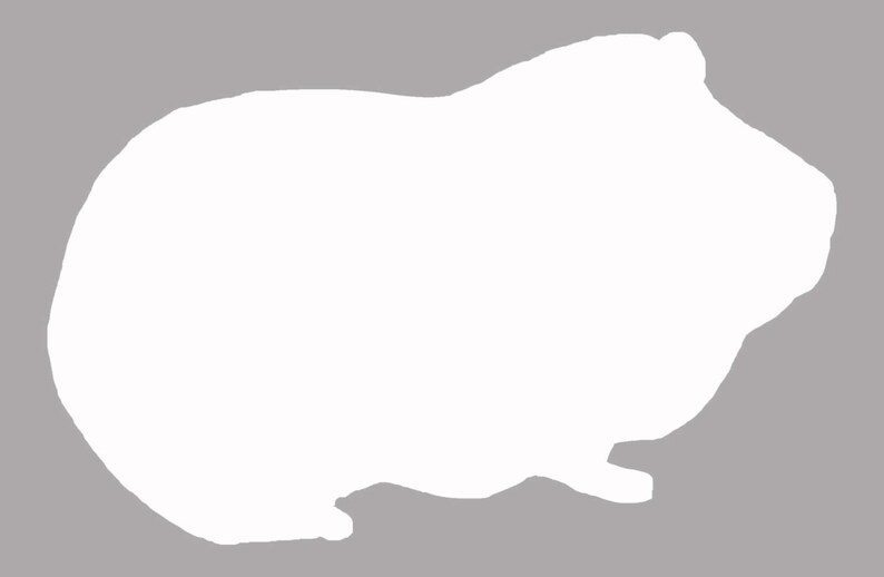 Download Guinea Pig Silhouette Vinyl Window Decal | Etsy