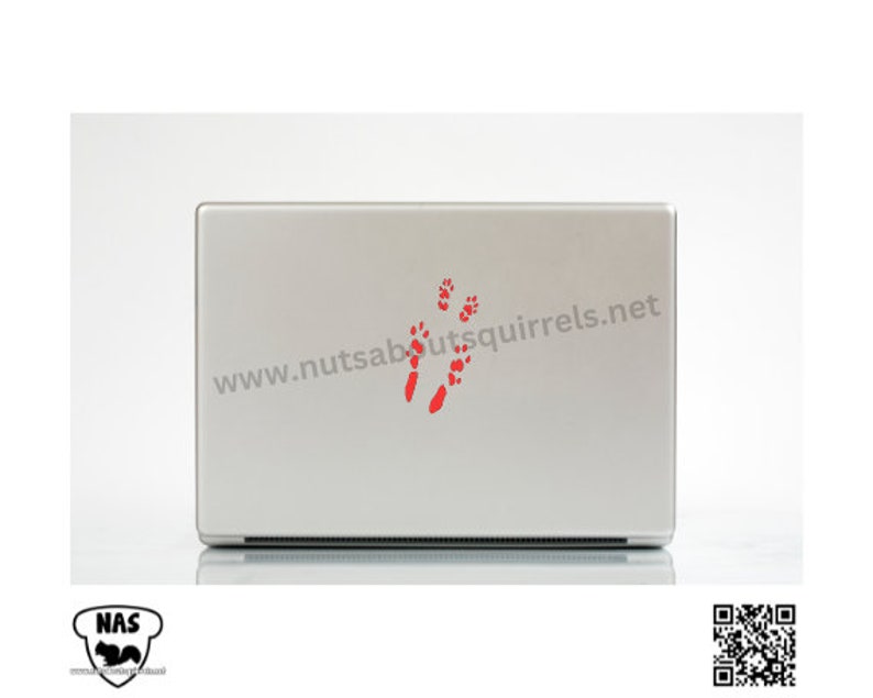 Chinchilla Paw Prints Vinyl Decal, Chinchilla Car Decal, Gift for Chinchilla Lover. Pet Chinchilla Decal, Chinchilla Sticker for Laptops image 8