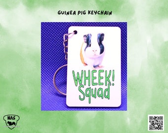 Wheek Squad Guinea Pig Keychain