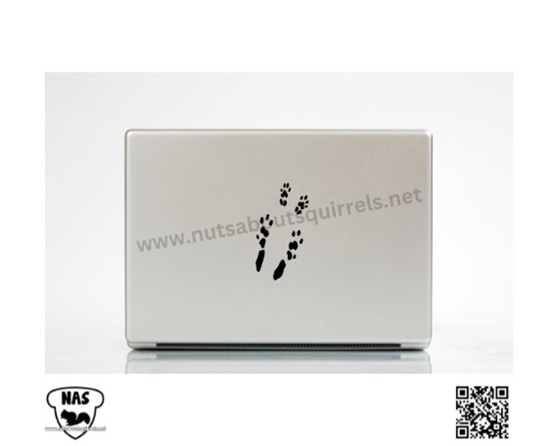 Chinchilla Paw Prints Vinyl Decal, Chinchilla Car Decal, Gift for Chinchilla Lover. Pet Chinchilla Decal, Chinchilla Sticker for Laptops image 7