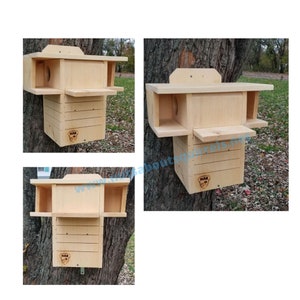 Squirrel House, Safe Squirrel Nest Box, Wildlife Rehab Approved Eastern Gray Squirrel Nest Box, Fox Squirrel Nest Box, Squirrel Shelter