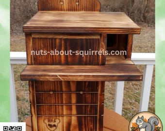 Wildlife Rehab Approved Squirrel Nesting Box with Predator Guard