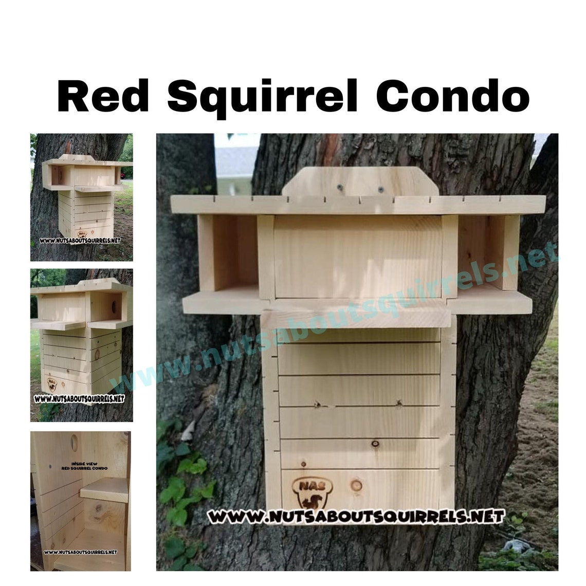 Wildlife Rehab Approved Red Squirrel Condo W/ Free Shipping to Etsy