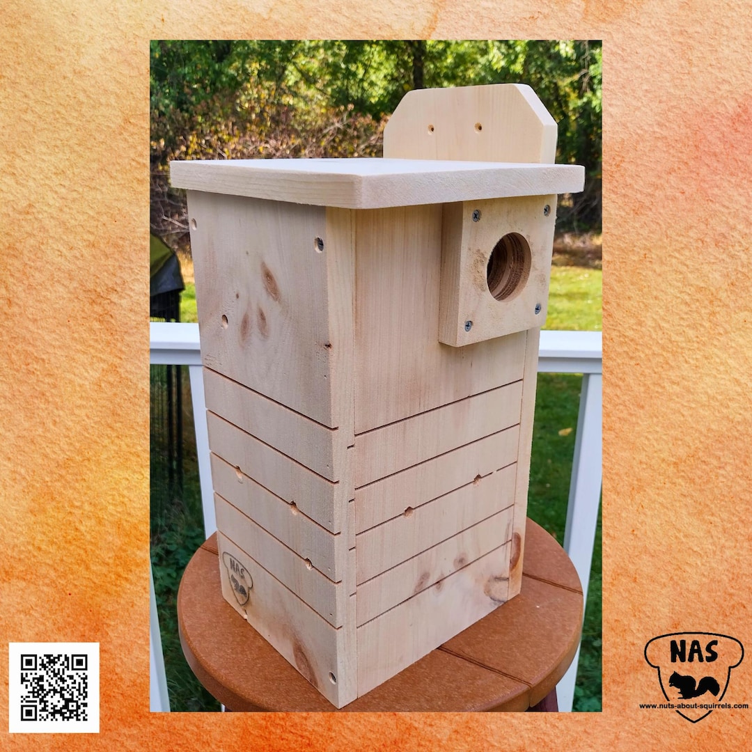 American Red Squirrel Nest Box, Douglas Squirrel Nest Box, Pine