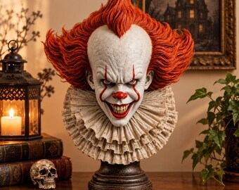 IT Clown STL File – 3D Printable Halloween Decor | Digital Download
