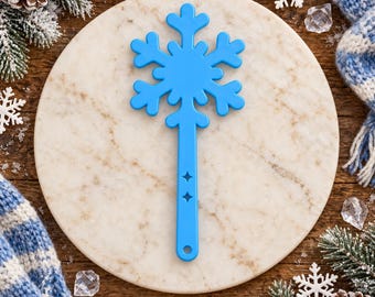 Winter Snowflake Magic Wand 3D Print File | Fantasy Accessory (STL, 3MF)