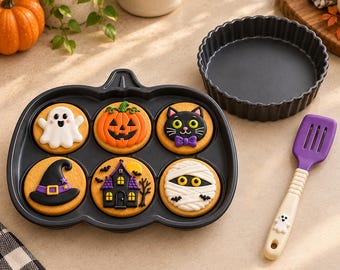 Halloween Play Cookie Set STL | 3D Printable Pretend Baking Toy | Spooky Play Food Digital Download | Instant Download