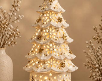 Christmas Tree Lantern STL File, 3D Printable Holiday Decor (Digital Download)