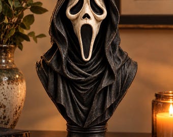 Ghostface STL File – 3D Printable Halloween Decor | Digital Download