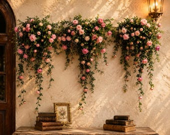 Hanging Rose Vines STL, Miniature Wisteria Decor, 1:12 Scale Dollhouse (Digital Download) INSTANT DOWNLOAD