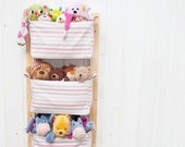 Nursery Storage Baskets - Kids Room Storage Nursery Bins - Diaper Caddy Wall Organizer - Change Table Storage Custom Organizer Baby Girl