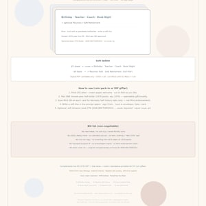 May include: A digital product information sheet titled Pocket Has Your Back Occasion Cards. It features a stack of cards, a soft ladder pricing structure, instructions for coin pack-in DIY gifting, and a non-negotiable kill list for design.