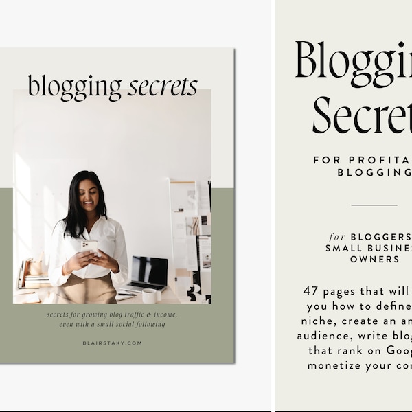 Blogging Secrets eBook, Grow Blogging Income & Increase Blog Traffic with SEO, How to Rank Google for Bloggers and Content Creators