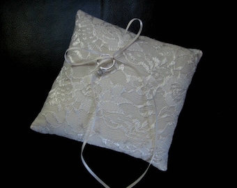 Ring Bearer Pillow, Wedding Pillow, Ivory Ring Pillow, Ring Pillow Wedding, Lace Ring Pillow, Ring Bearer, Ring Pillow, Wedding Ring Holder