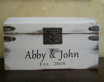 Wedding Card Box with Slot, Wedding Card Box, Wedding Card Trunk, Card Holder, Card Box With Slot, Card Trunk, Rustic Card Holder