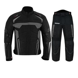 Waterproof Motorcycle Suit 2 Piece Textile 600D Cordura Jacket Trousers All Weather Biker Suit