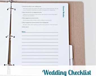 vendor printable wedding coordinator planner printable etsy