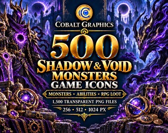 Shadow & Void Monsters Game Icons | 500 | Monsters, Abilities and RPG Loot PNG