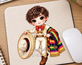 Mexikanischer Charro-Junge (PNG-Bundle) | Mariachi-Fiesta-Cliparts (Digitaler Download)