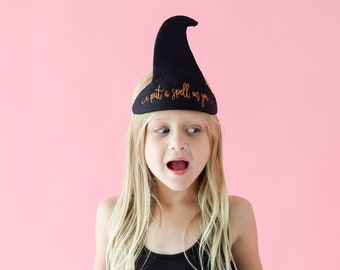 Witch Headband for Kids, Black Halloween Hat for Boys and Girls, Toddler Witch Costume