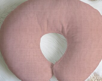Dusty Pink Nursing Pillow Cover for Girls, Nursing Pillow Cover Neutral, Blush Baby Pillow, Breastfeeding Pillow Cover, Blush Nursery Decor