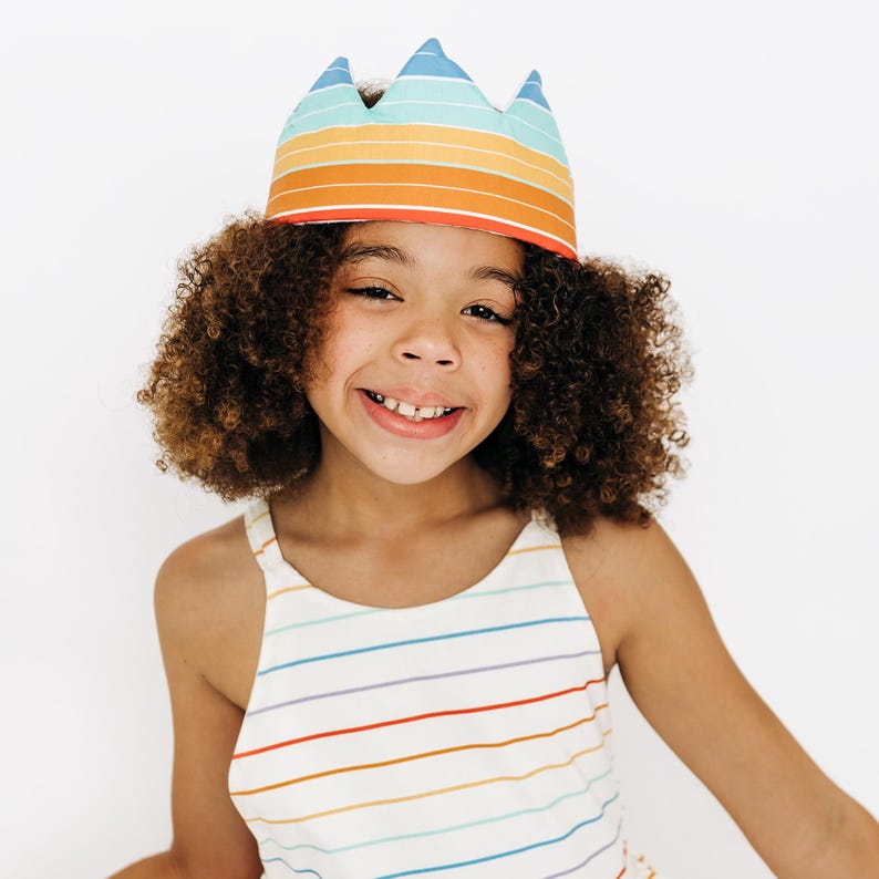Fabric Crown Sewing Pattern PDF, Birthday Crown Pattern, Fabric Crown PDF Pattern, DIY Birthday Crown, Play Crown Pattern, Party Hat Pattern