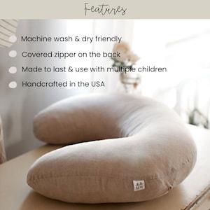 features of a nursing pillow cover