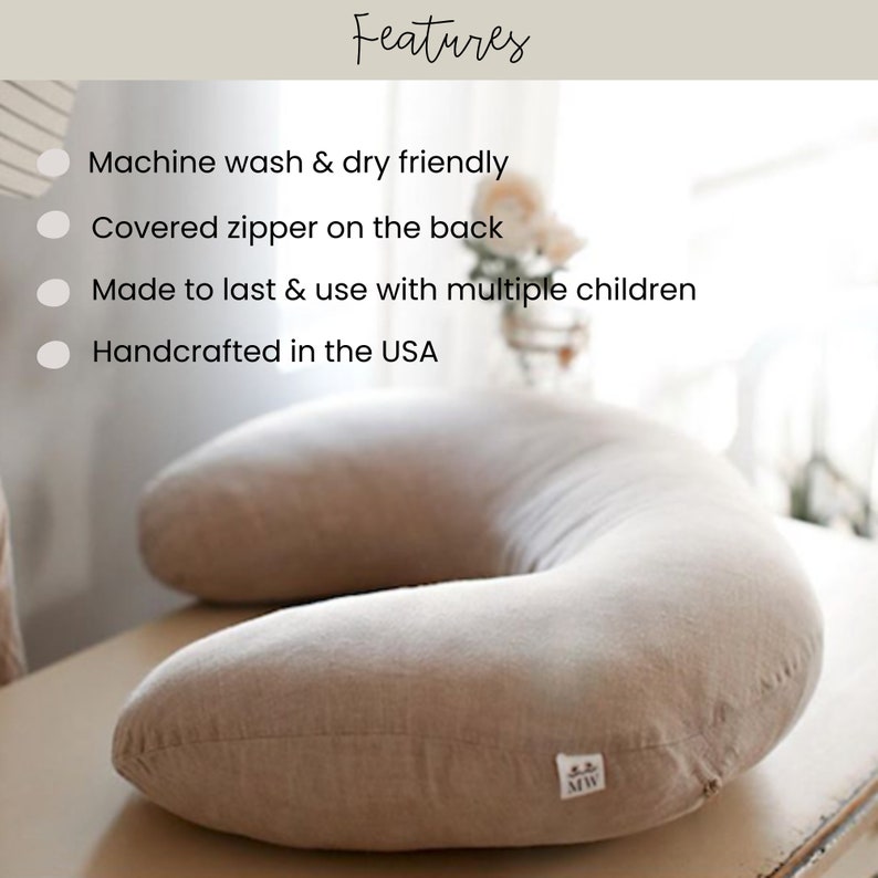 features of a nursing pillow cover