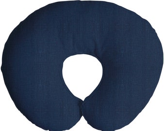 Stillkissenbezug aus Leinen in Marineblau