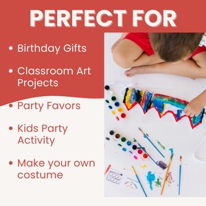 This painting craft for kids is great for birthday gifts, classroom art projects, party favors and more.