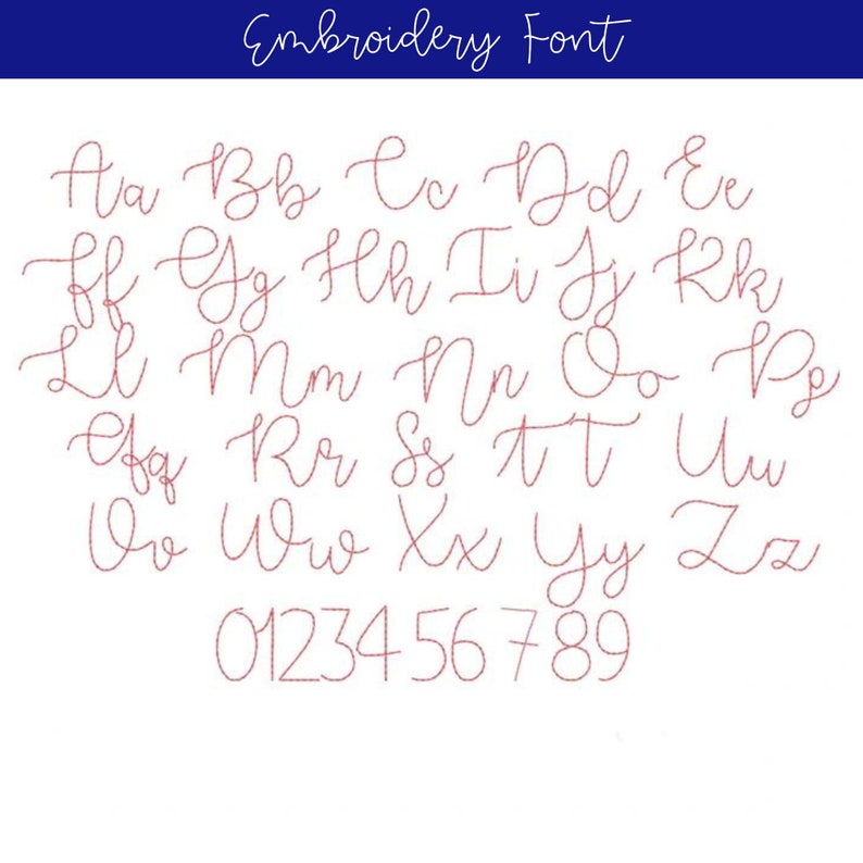 font for birthday crown embroidery
